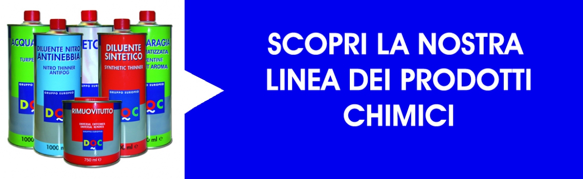 SCOPRI LA NOSTRA LINEA DEI PRODOTTI CHIMICI